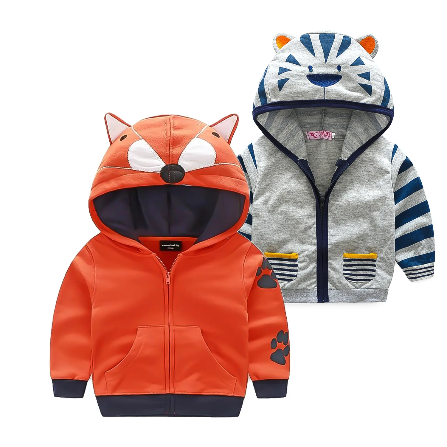 Пальто для мальчиков Сезон весна осень Милые толстовки с капюшоном маленьких