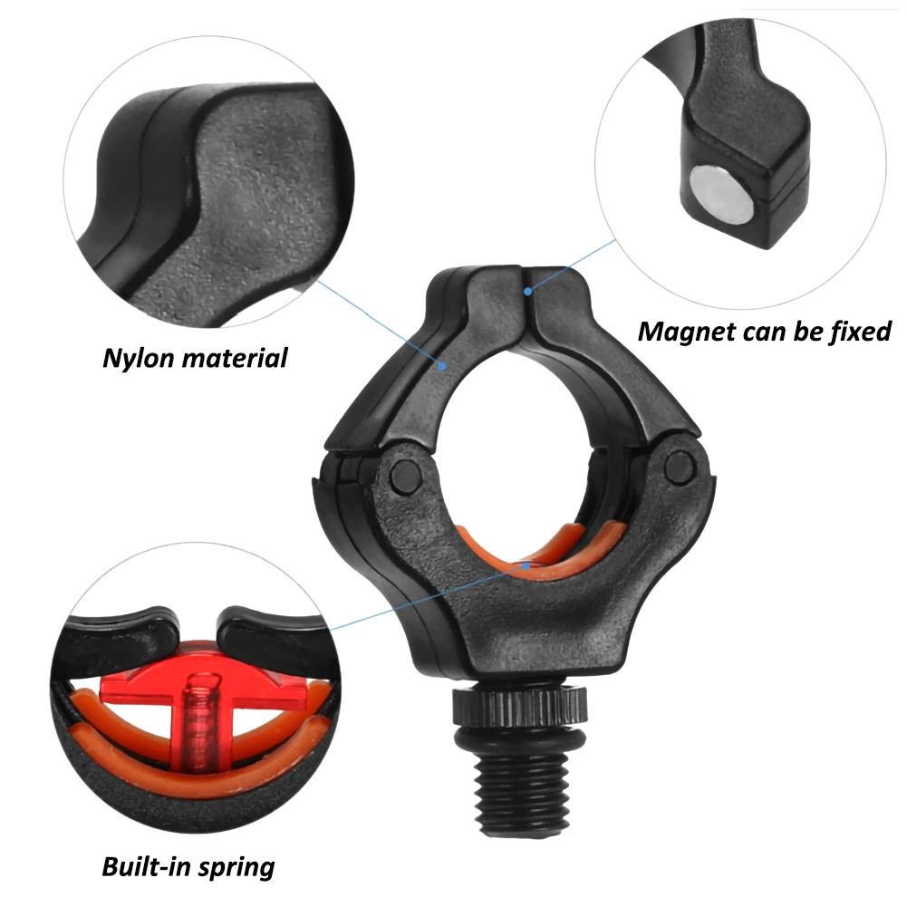 

4PCS Carp Fishing Rod Clamp Rod with Magnetic Bracket Head Fix Fishing Rod Fish Trolling Accessories