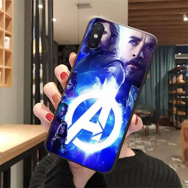 Marvel Phone Case For IPhone 11 Pro XS MAX 8 7 6 6S Plus X 5 5S SE XR | Мобильные телефоны и аксессуары