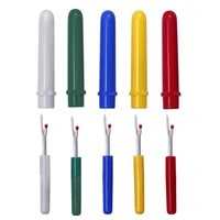 5pcs seam ripper sewing tools sharp stitches removed tool safe plastic handle craft thread cutter sewing machine accessories