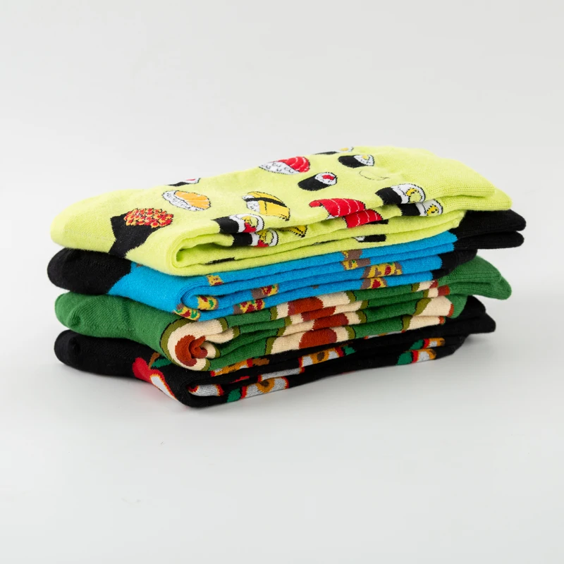 Новинка 2020 красочные хлопковые мужские длинные носки Harajuku Хип-хоп забавные