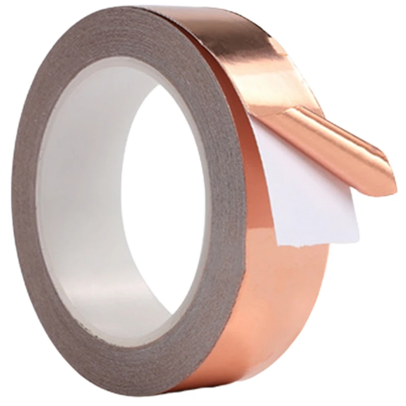 

Copper Tape Against Snails Copper Tape One-Sided Conductive Self-Adhesive EMI Shielding Tape Use For Gardens