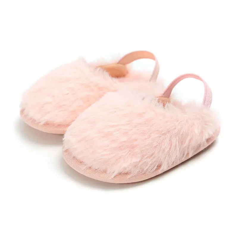 Модная детская обувь из искусственного меха милая для маленьких мальчиков и