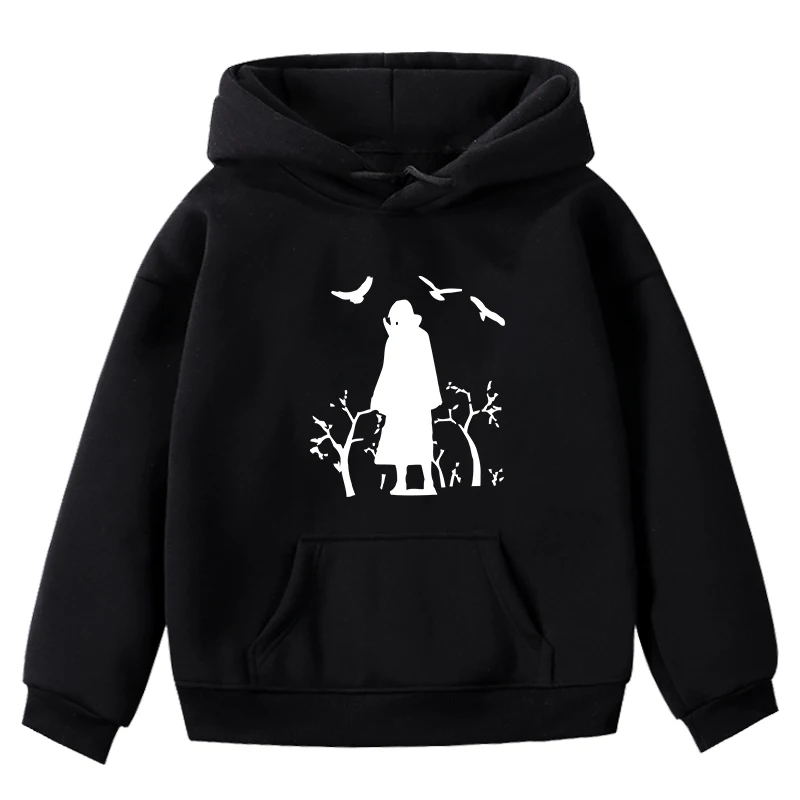 Hoodies 2 Детский свитер для мальчиков и девочек; модные толстовки с капюшоном с принтом Наруто; сезон осень-зима; утолщенные толстовки; Повседневная Блузка; детский топ с длинными рукавами - Цвет: Hoodies 2