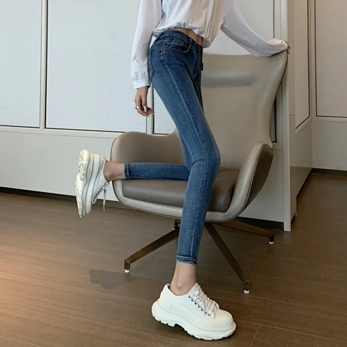 Универсальный облегающий эластичный карандаш с флисовой подкладкой и высокой