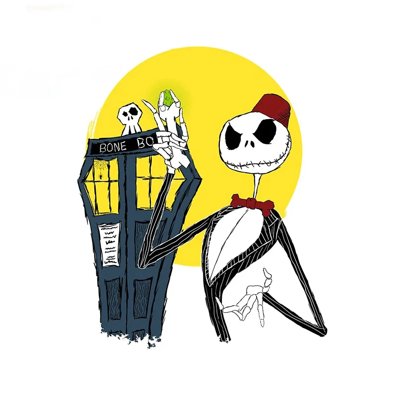 

For Nightmare Before Christmas Sally Car Stickers Motorcycle Bumper Decal Tuning Suitcase Vinyl Car Wrap 13cm X 8.6cm