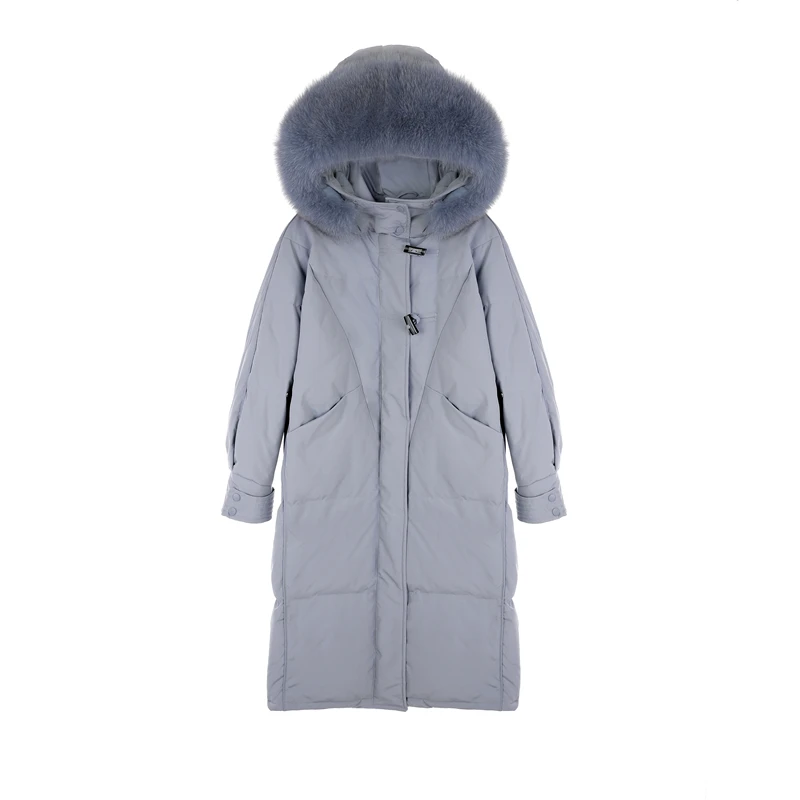 

Winter Down Coat Jacket Womens Long Winter Coat Woman Warm Hooded Down Parkas Coats Female Big Fur Collar Jackets Womens Outwear