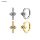 KIKICHICC 100% 925 пробы серебряные золотые злые круглые кольца-Клипсы Серьги для пирсинга серьги-кольца в стиле рок панк