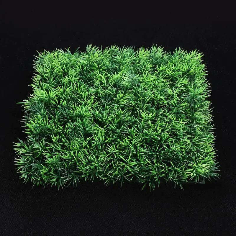 25x25cm Artificial Grass Lawn Plastic Lifelike Micro Decor Miniature Ornament Fake Mat Fish Tank Aquarium Decoration | Дом и сад