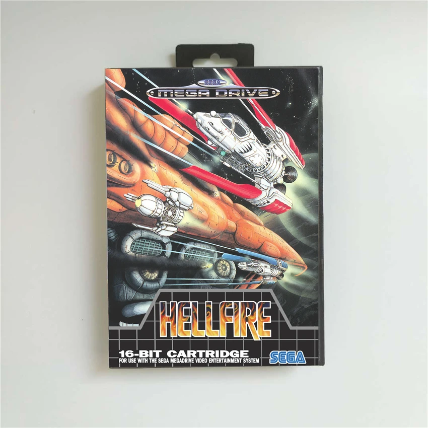 Чехол Hellfire EUR в розничной упаковке 16 бит Игровая приставка MD для Sega Megadrive Genesis