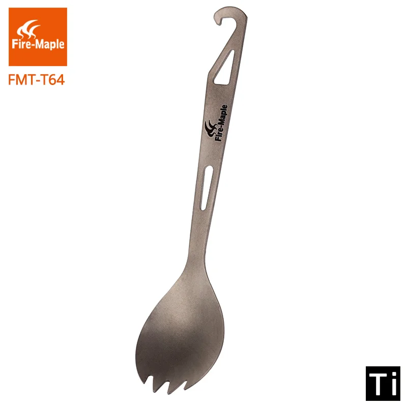 Fire-Maple Spork 2 в 1 Титан Открытый легкий портативный альпинистский Кемпинг путешествия Кемпинг инструменты ложка Вилка T15