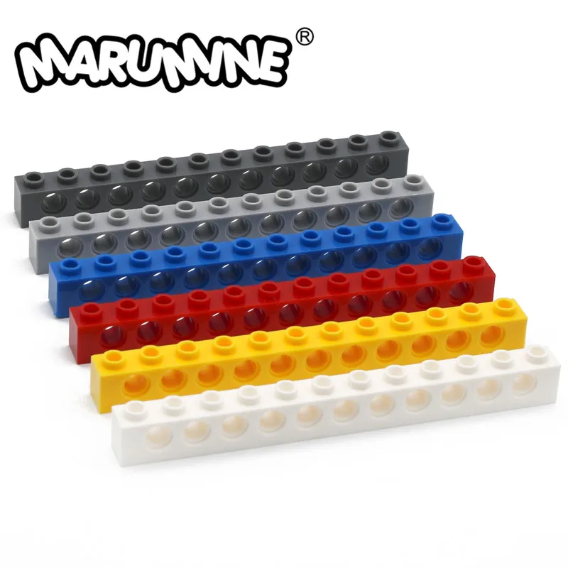 MARUMINE 3895 технология кирпич 1x12 с отверстиями Набор строительных блоков 20 шт.