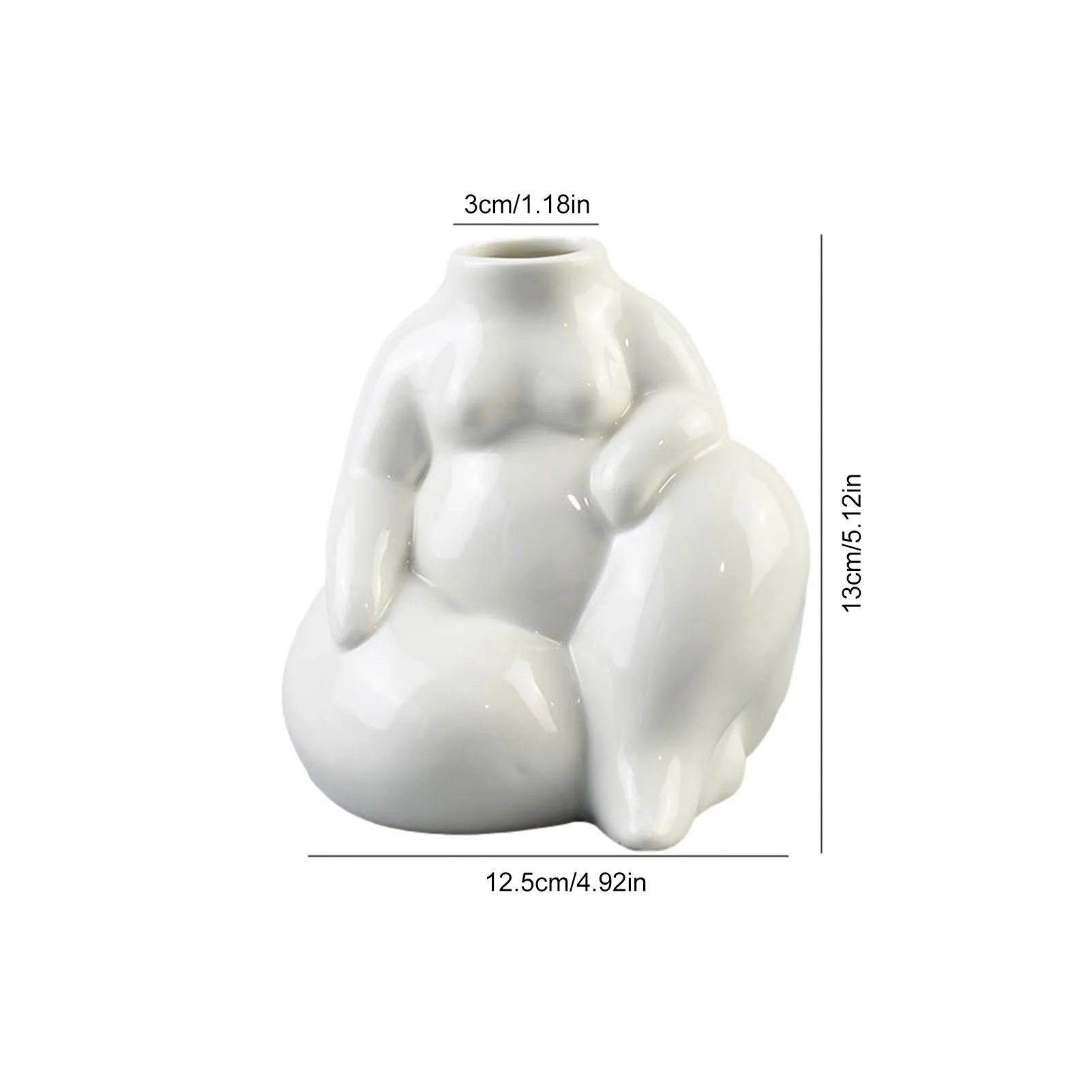 

Creative Interesting Ceramics Body Flower Vase Boho Flower Holder Home Decor Table Centerpiece Home Decoration Accessories Tools