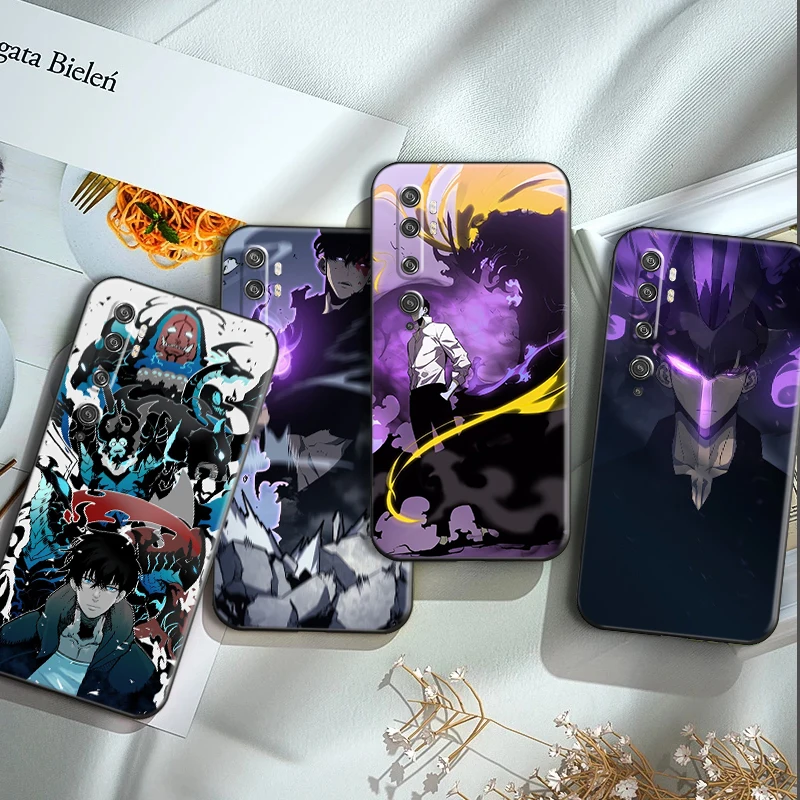 

Phone Case For Xiaomi CC9 CC9e CC9 Pro 10S 10 Pro Lite 11 11 Lite Pro Ultra Note 10 10 Pro Anime Solo Leveling TPU Back Cover