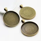 5 шт 30 мм внутренний размер античная бронза классический стиль кабошон основа Установка Подвески (B7-24)