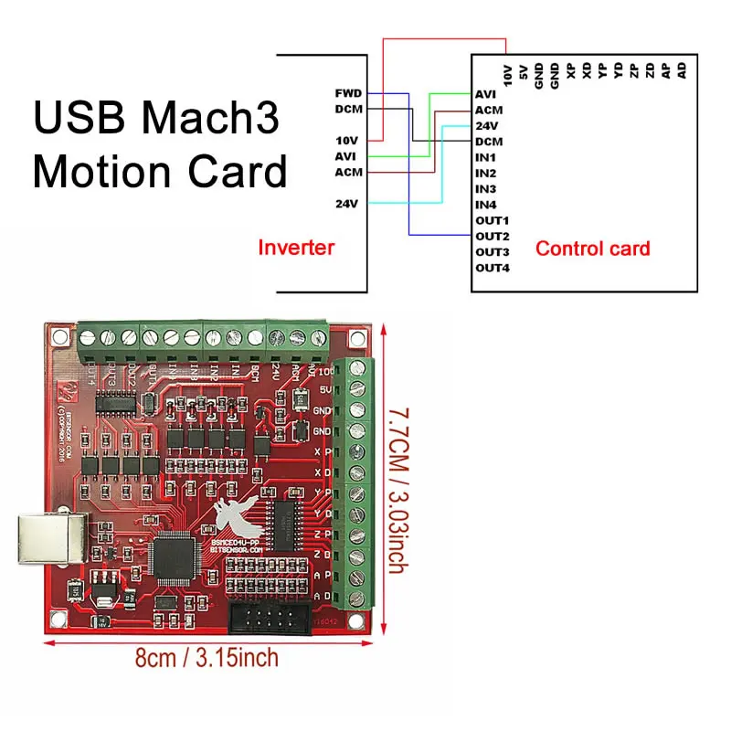 CNC mach3 контроллер 4 оси usb motion карты 100 кГц коммутационная плата интерфейс драйвер