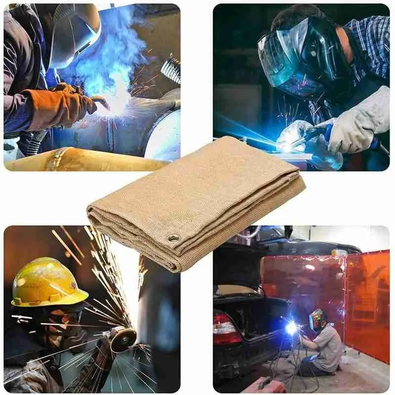 

Fireproof Cloth Picnic Barbecue Heat Insulation Pad Camping Blanket Mat High Temperature For Outdoor Flame Glass Fiber Reta J5R1