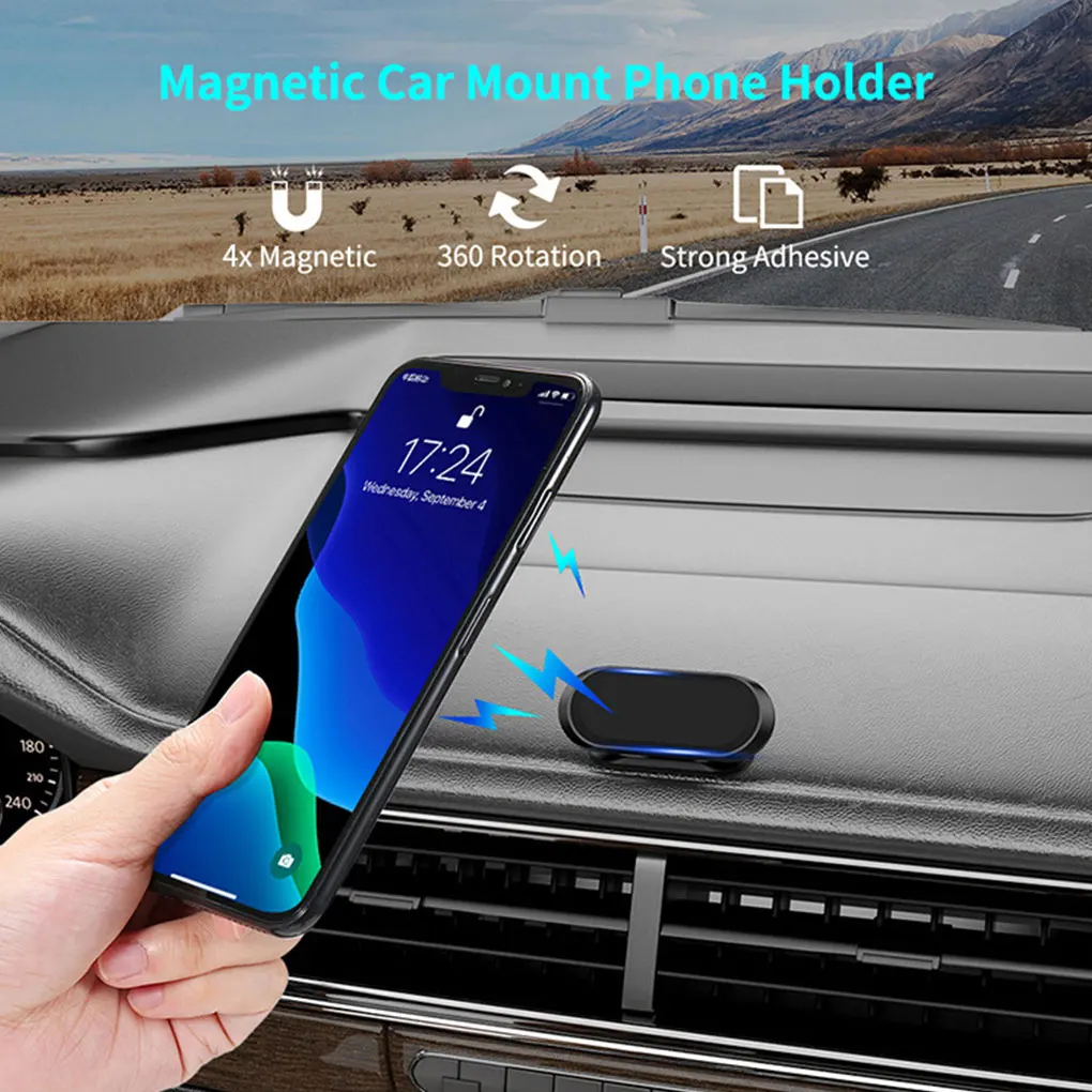 

360 Degree Rotating Phone Holder Car Dashboard Plastic Mobile Phone Bracket Stand Automotive Accessory