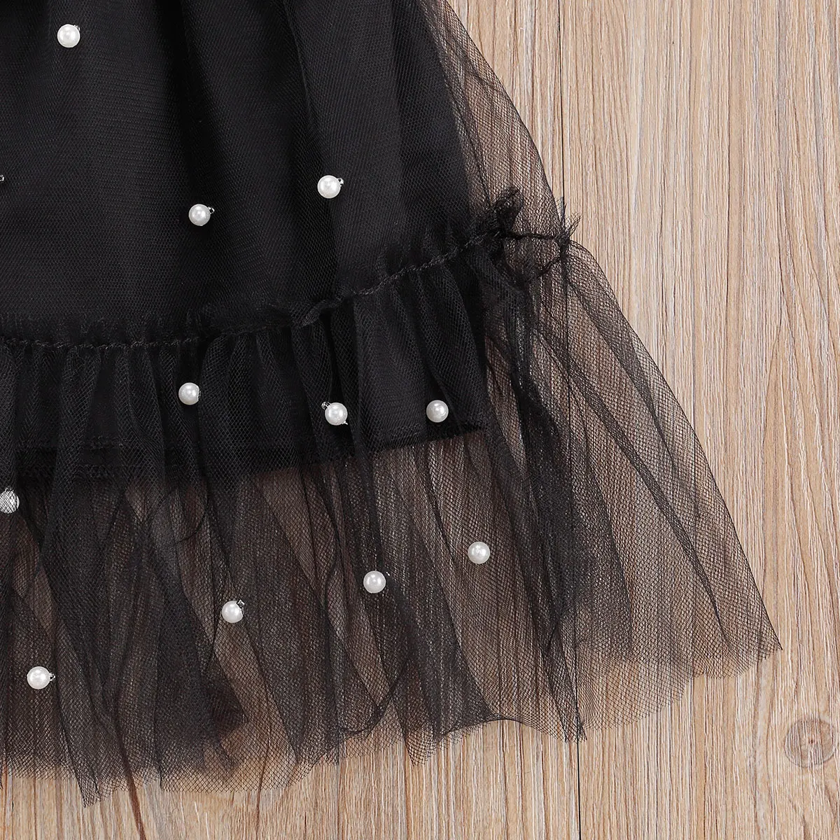 

Autumn Fashion Kids Girls Leopard Clothes Sets 2pcs Long Sleeve Pullover T Shirts Tops Pearl Lace Bow Tutu Skirts