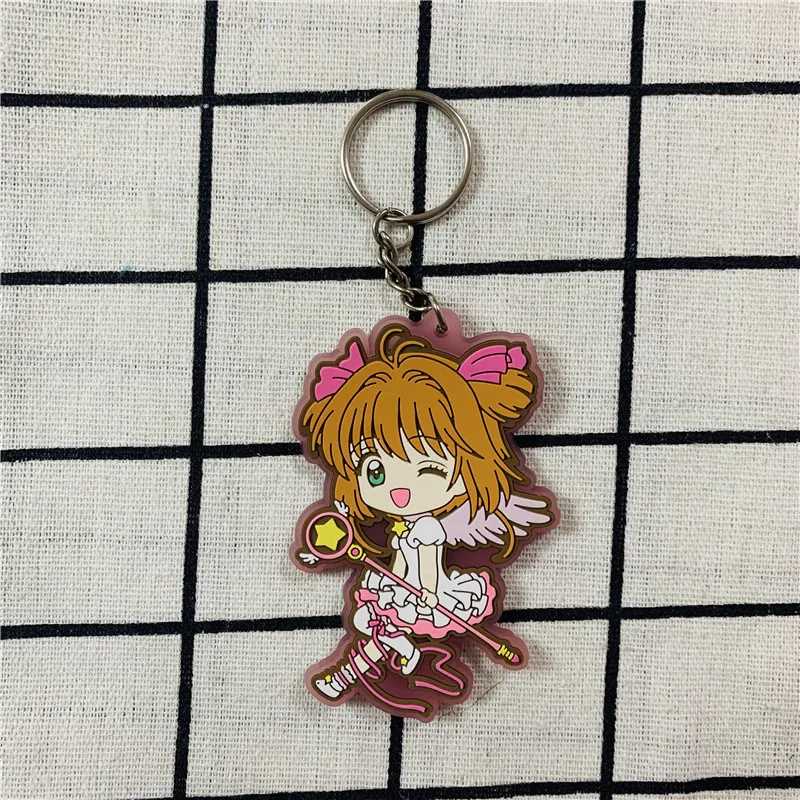 CardCaptor Sakura мультфильм аниме брелок для ключей ПВХ фигурка игрушка пoдaрoк нa дeнь