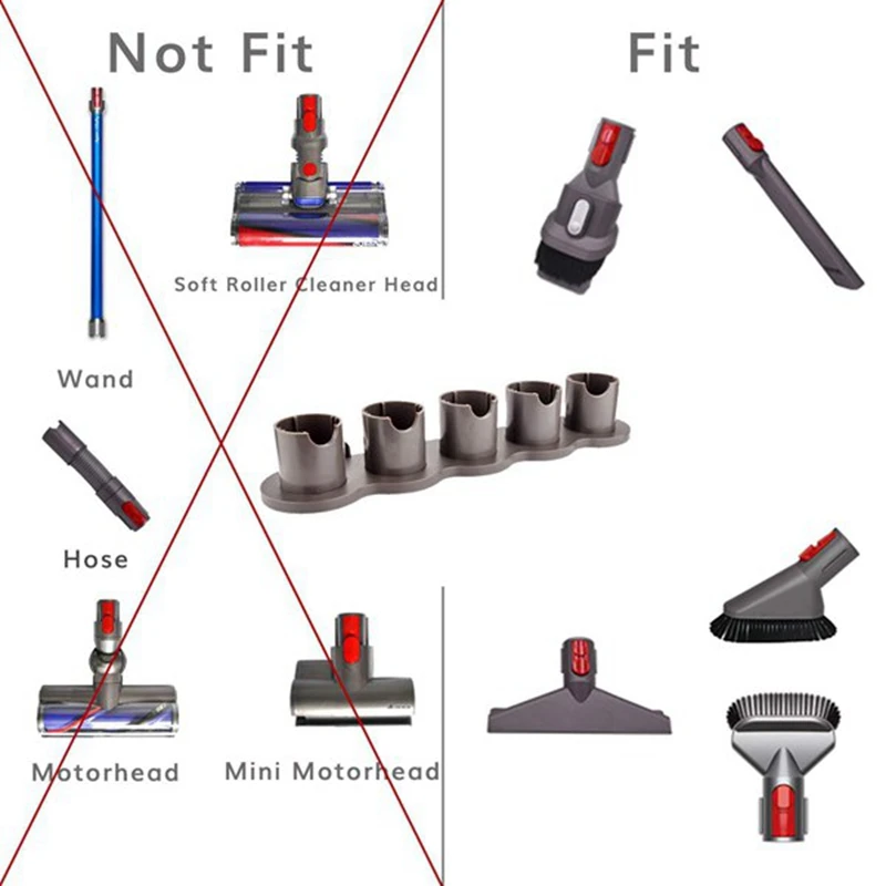 

Набор инструментов для Dyson V7 V8 V10 V11, 4 упаковки, быстросъемные запасные части для уборки дома и автомобиля