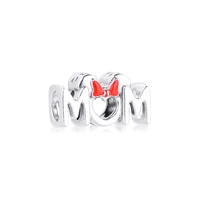 bow mum charm 2021 original free shipping jewelry women cheap pendant 100 real s925 sterling silver beads