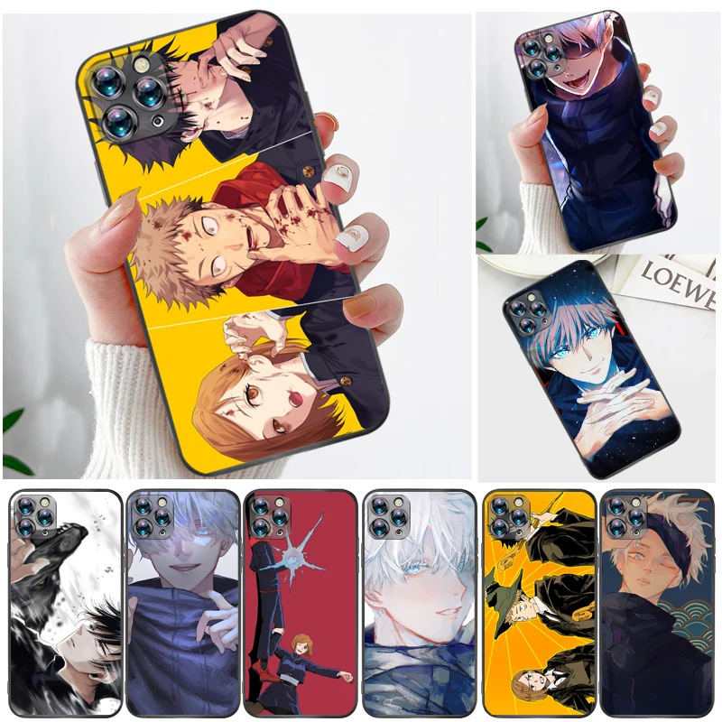 

Jujutsu Kaisen Satoru Gojo Sukuna Fushiguro Megumi Yuji Itadori Phone Case For iPhone 11 11Pro MAX Funda Back Cover Carcasa