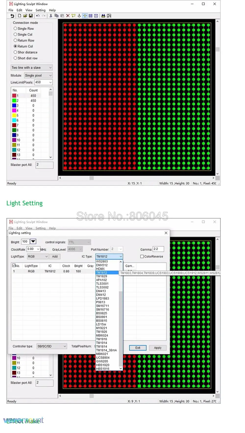 H803SC 2560 пикселей sd-карта RGB светодиодный контроллер DMX512 WS2812 микрофон и аудио кабель вход программируемый светодиодный музыкальный контроллер