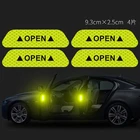 Флуоресцентные автомобильные светоотражающие полосы Предупреждение наклейки для Lada granta vesta kalina priora niva xray largus Opel Astra H G J zafira