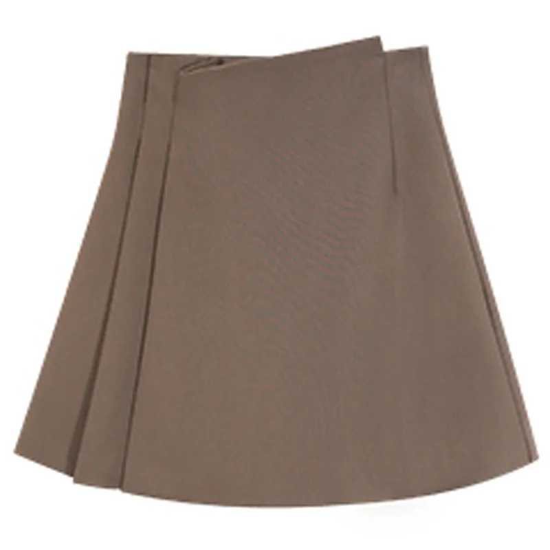 Черная Женская Осенняя юбка новинка 2021 обтягивающая трапециевидная короткая с