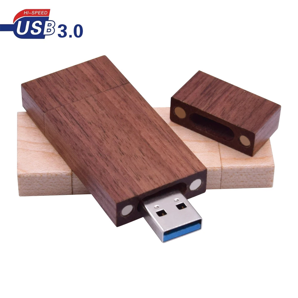 Деревянный OTG USB флеш накопитель 128 ГБ 64 32 16 8 двойной карта памяти для свадебных