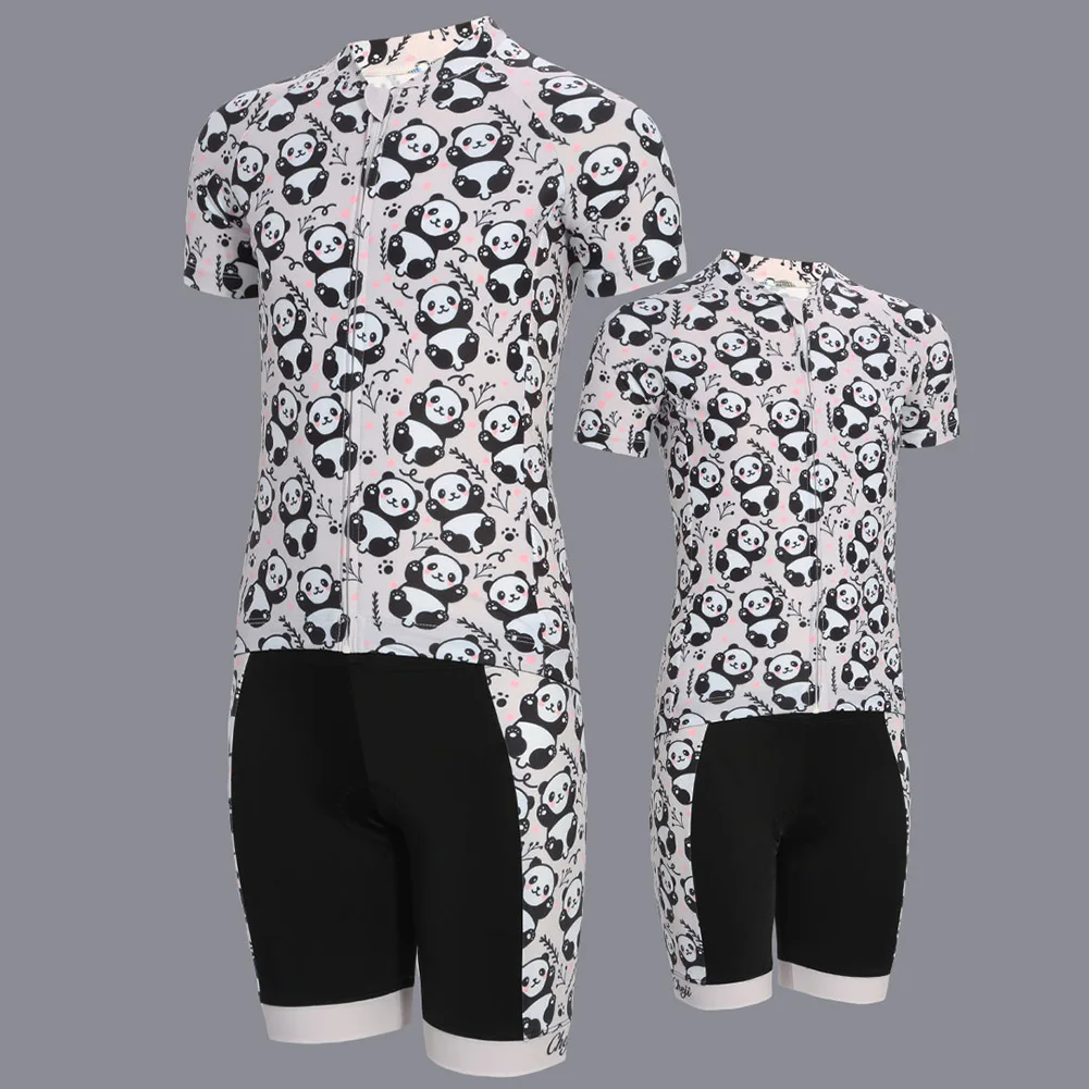 

Cycling Suits Boy Bicycle Uniform Kids Outdoor Shirts Bottom Children Bike Set Shorts Clothing Panda Road Mountain MTB Dropship