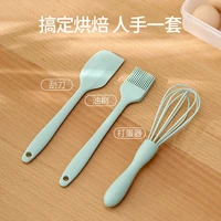youpin 3pcsset baking tool set food grade silicone high temperature resistance scraper oil brush whisk 40 230 celsius