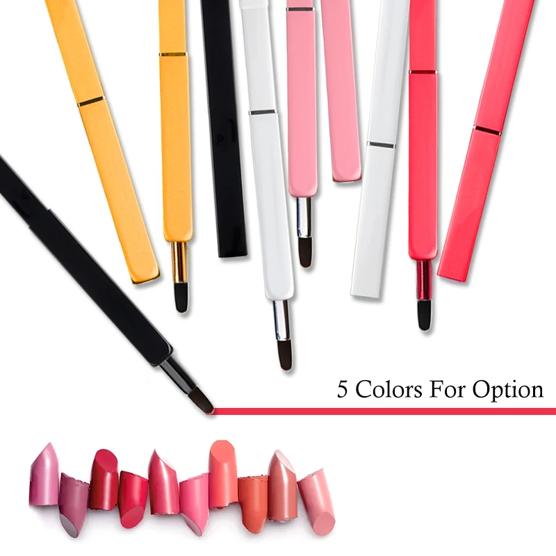 Кисть для губ макияжа 1 шт. кисти блеск губной помады портативный гибкий