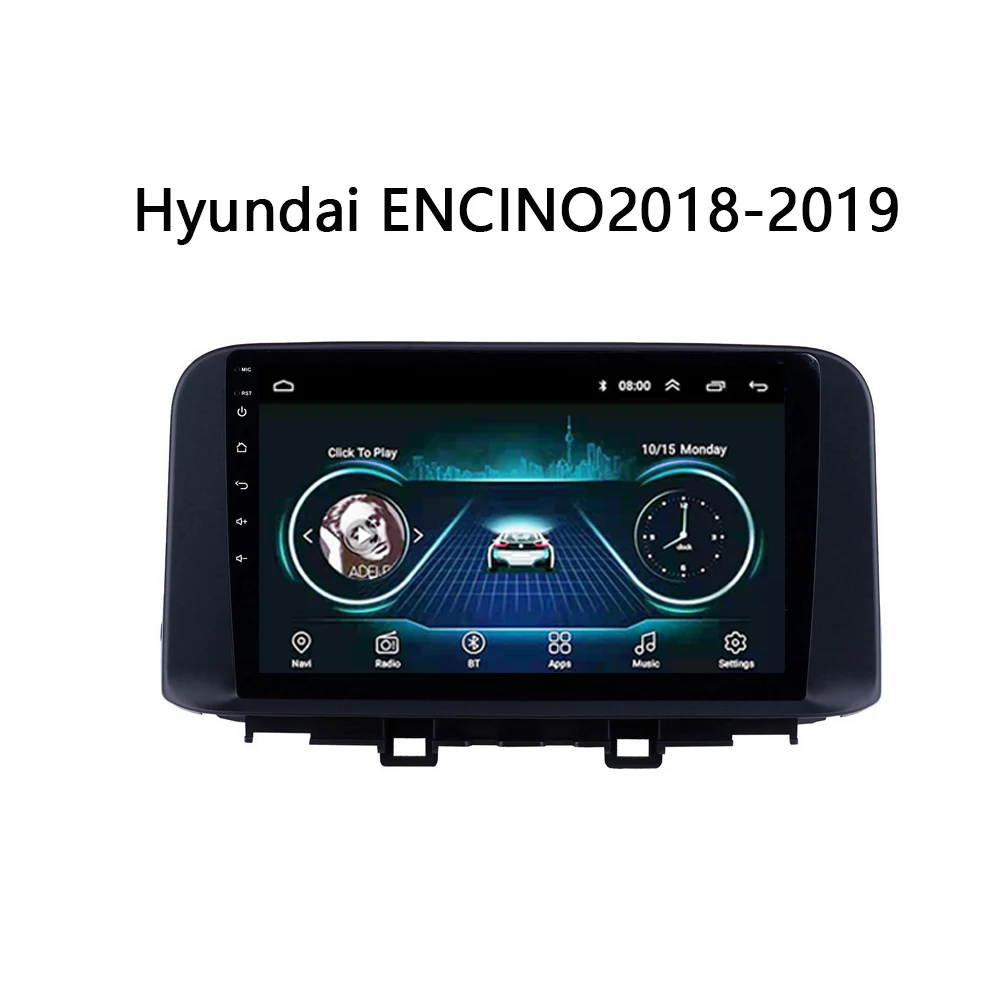 

9" octa-core 1280*720 QLED screen Android 10 Car GPS radio Navigation for Hyundai Kona Kauai Encino 2017-2019