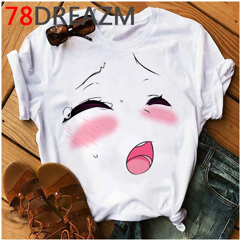 Футболка Senpai Ahegao женская с графическим принтом Hentai химико Тога Waifu рубашка в