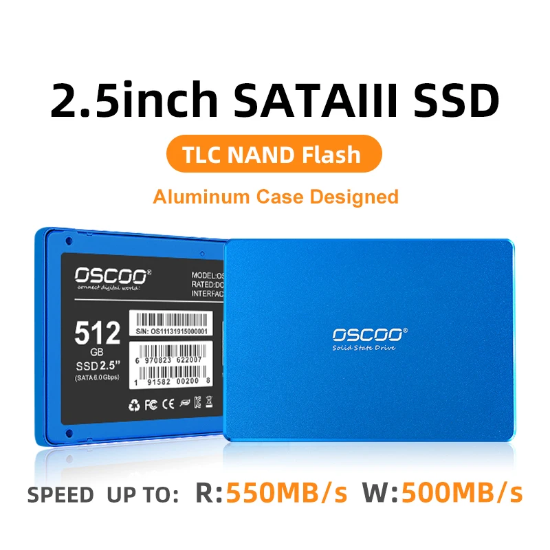 OSCOO 2 5 дюйма SATAIII SSD 1 ТБ твердотельный накопитель 128 ГБ 256 512 для планшета|Внутренние