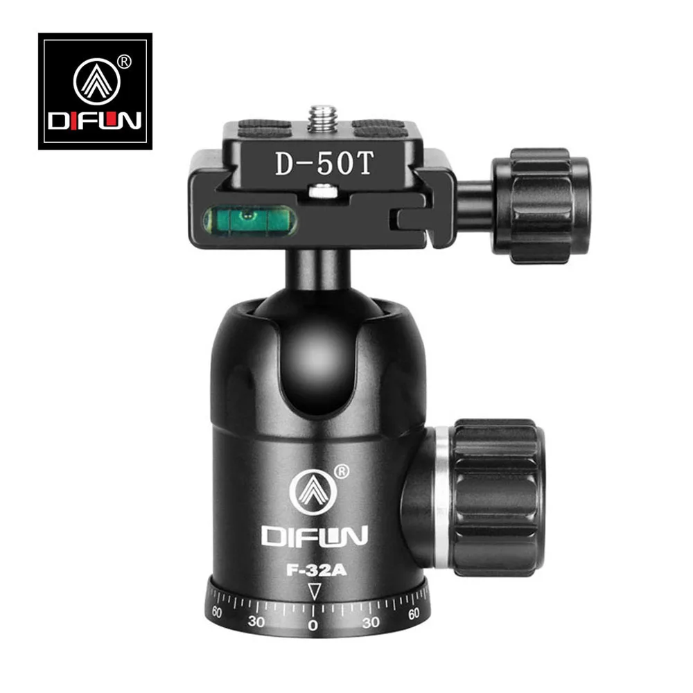 DIFUN головка штатива Панорамное Демпфирование Большой шаровой головкой