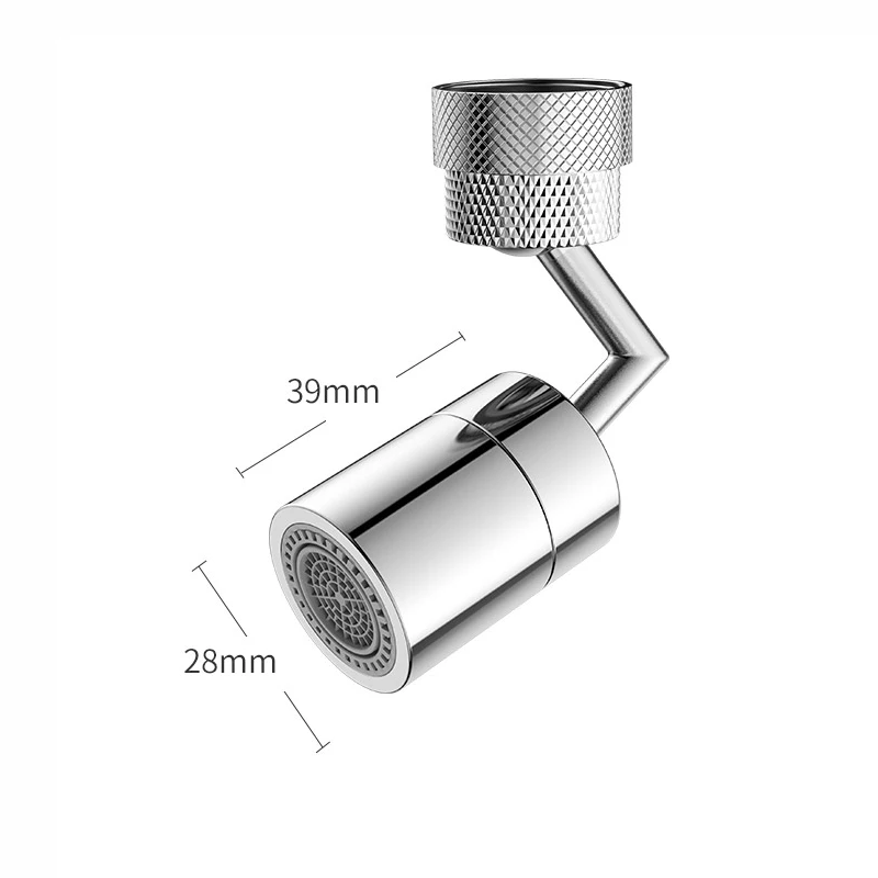 

2 Modes Splash Filter Faucet 720 Degrees Spray Head Anti Splash Filter Faucet Movable Kitchen Tap Water Saving Nozzle Sprayer