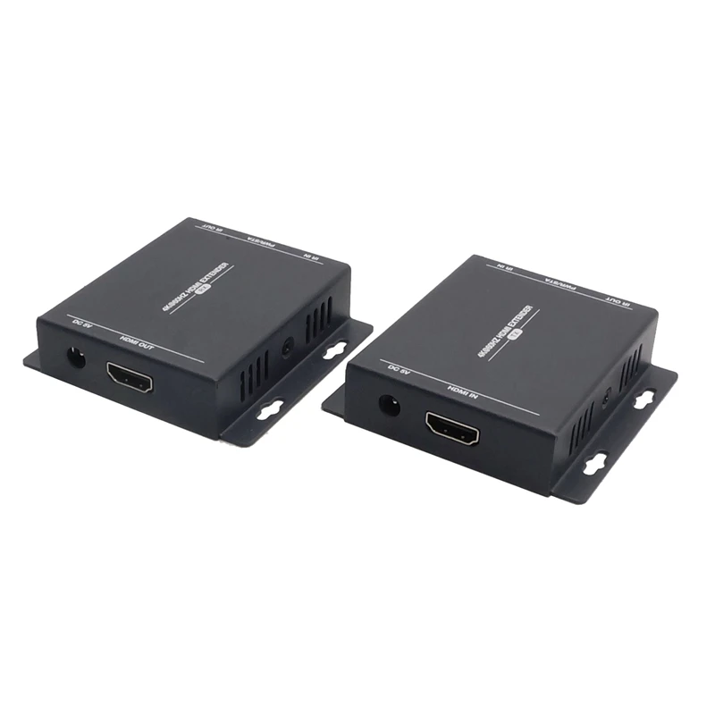 4K60Hz Hdmi 2 0 удлинитель 70M Поддержка HDMI с ИК 4K к RJ45 передатчик приемник ЕС вилка |