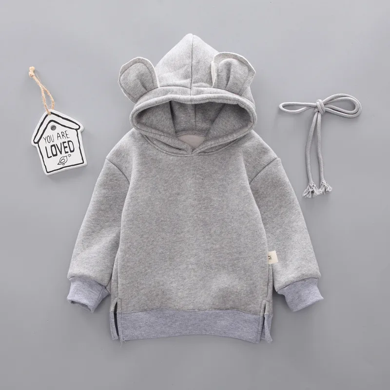 

Spring Autumn Baby Boys Hooded Cotton For Children Girls Sweatshirt Kids Casual Sportswear Fashion New Infant Clothing