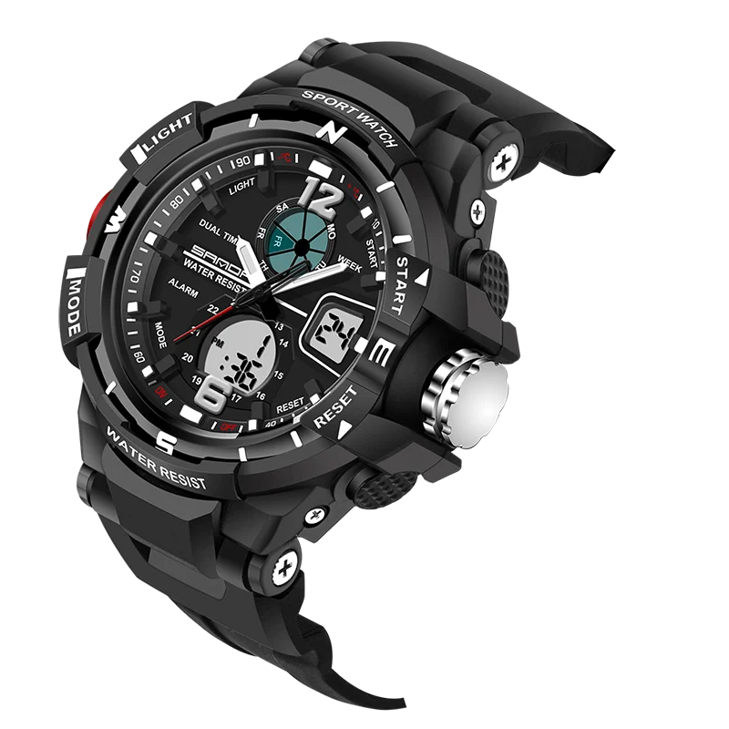 SANDA Luxe Merk Waterdichte heren Horloges резиновый кварцевый Военный Спортивный Horloge Mannelijke Relogio