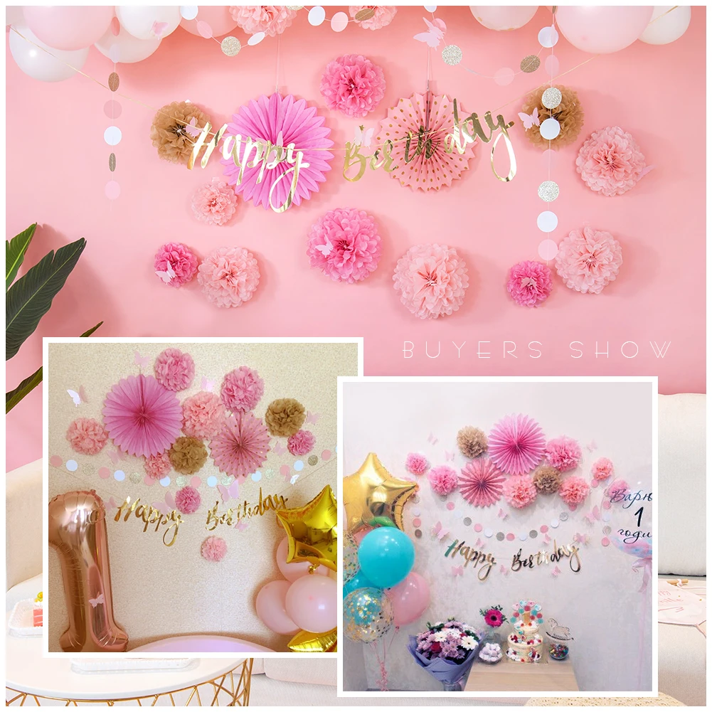 26 шт./компл. розовая морская тема украшение для дня рождения девочек малышей