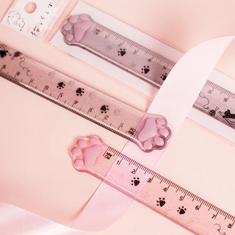 

YYDS Cartoon Clear Ruler 15cm Acrylic Straight Ruler Portable Clear Mathematics Ruler for artists Designers Student Teacher