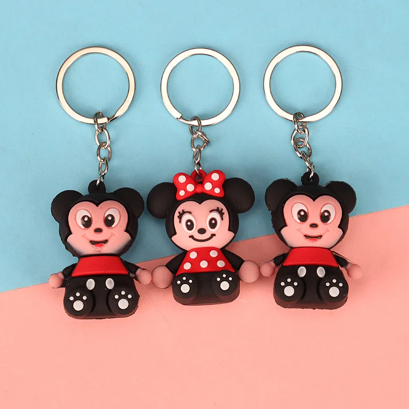 Новый милый мультяшный маленький мышонок брелок ПВХ трехмерная кукла кулон