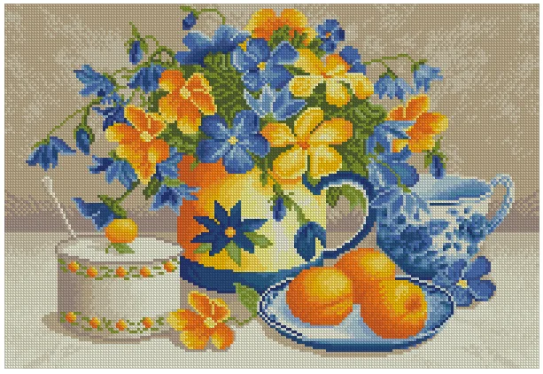 

Натюрморт цветы и фрукты высшее качество наборы для вышивки крестиком 14 карат непечатный шитье вышивка искусство ручной работы домашний декор