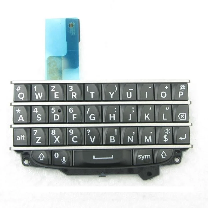 Для BlackBerry Q10 Qwerty клавиатура с гибким кабелем белый/черный цвет запасные