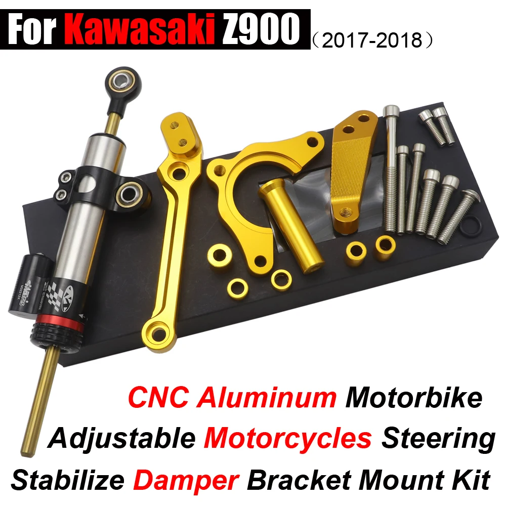 

Z900 2017 - 2022 CNC Aluminum Motorbike Adjustable Motorcycles Steering Stabilize Damper Bracket Mount Kit FOR KAWASAKI Z 900