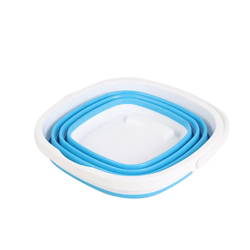 Складное Силиконовое ведро для мытья автомобиля складное рыбалки на открытом