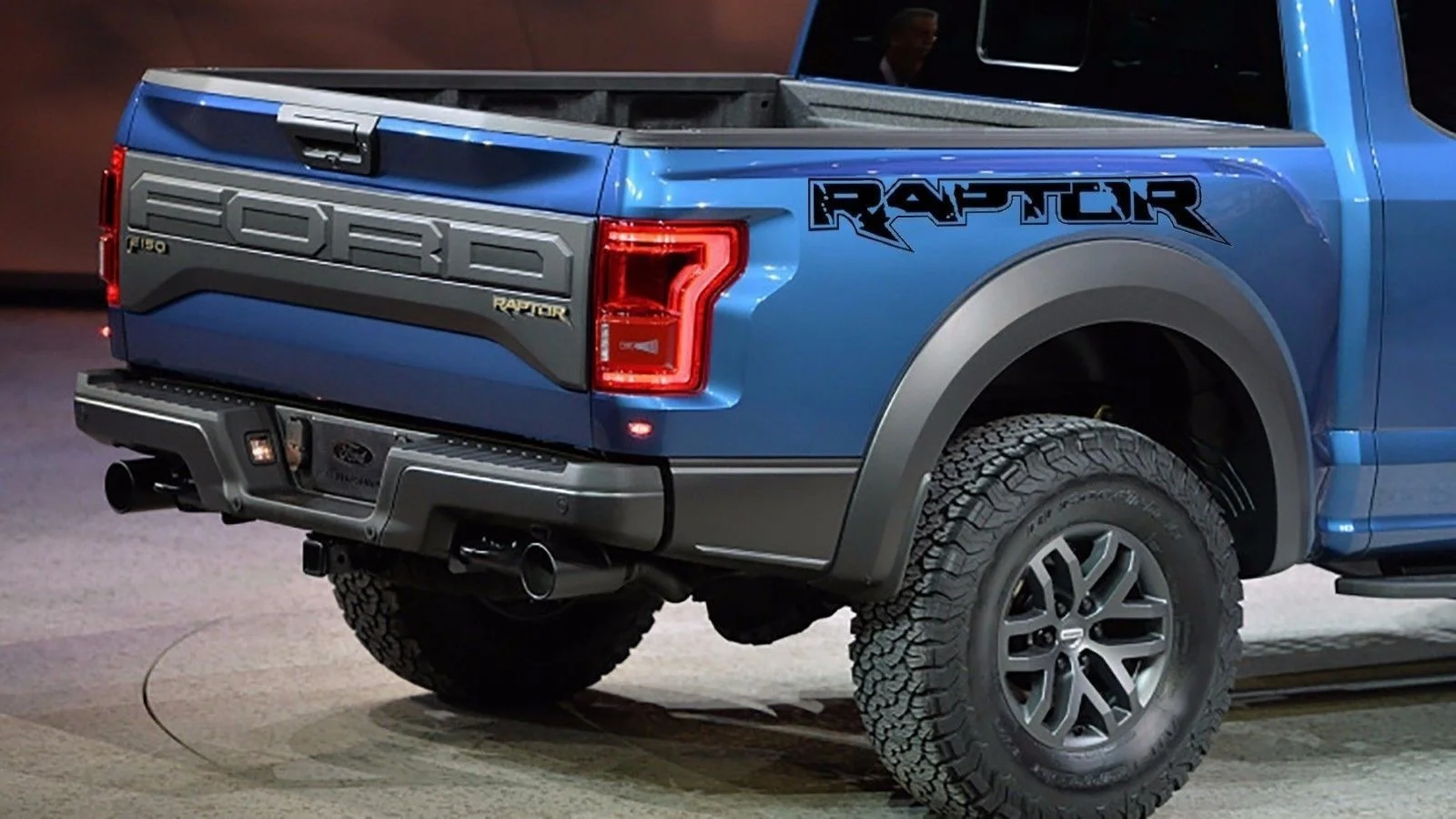 

For (2Pcs) Truck vinyl decals for Ford Raptor F-150 SVT graphics rear bed logo off road